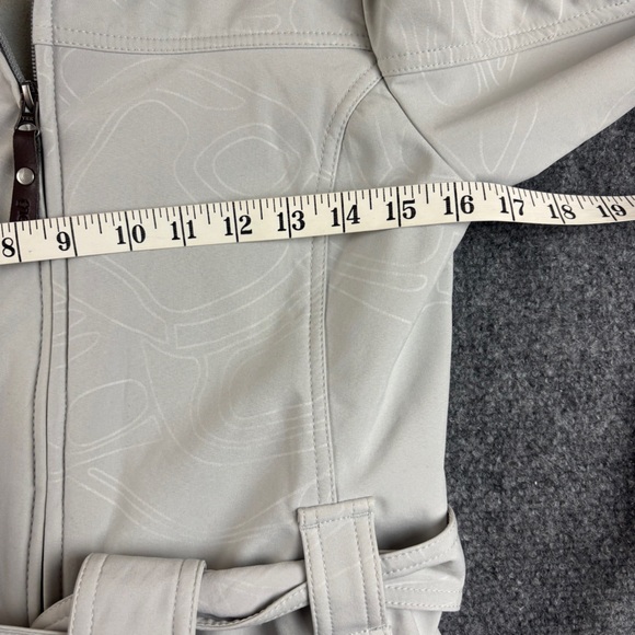 LOLE Women’s Light Grey Glowing Jacket Soft Shell Trench Coat size: XS (2-4) - Picture 8 of 8